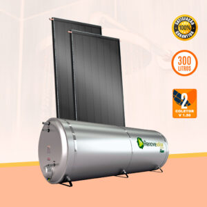 Kit Aquecedor Solar para Chuveiro com Reservatório 300 Litros e 02 Coletor Solar v1.50